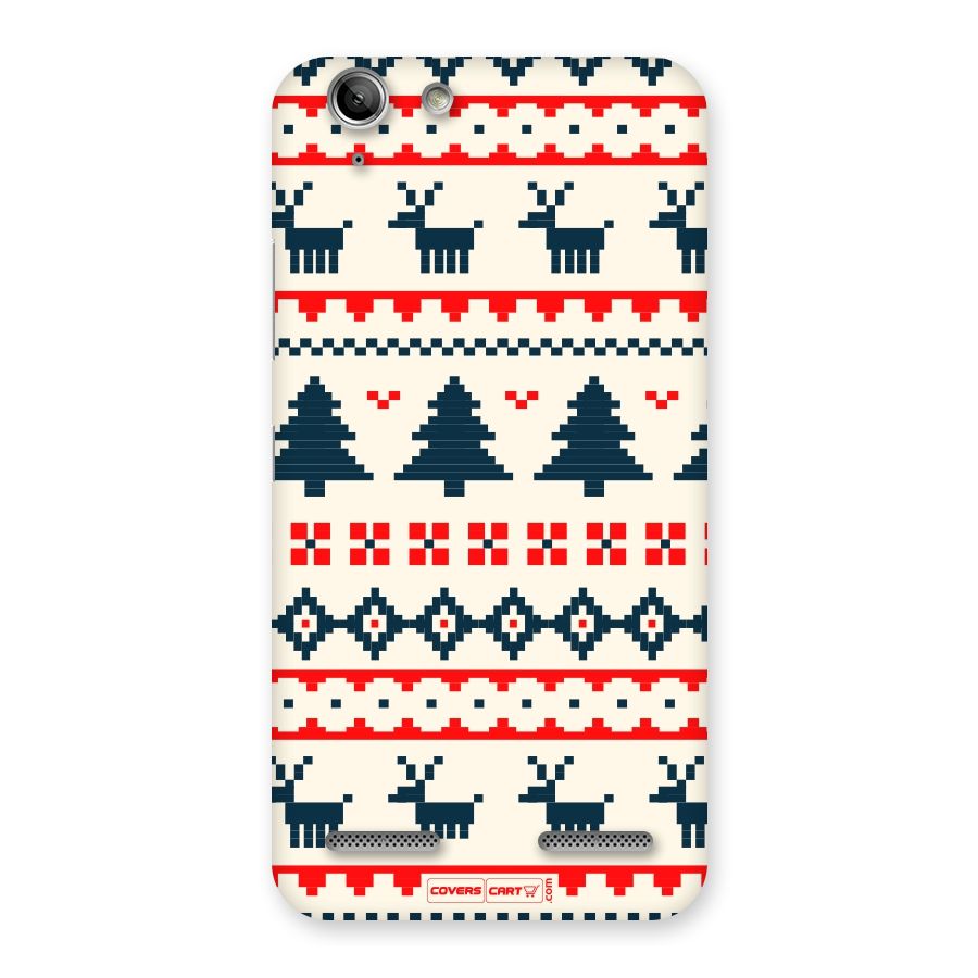 Christmas Design Pattern Back Case for Vibe K5 Plus