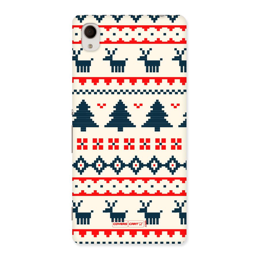 Christmas Design Pattern Back Case for Xperia M4 Aqua