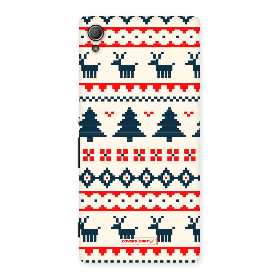 Christmas Design Pattern Back Case for Xperia Z3 Plus