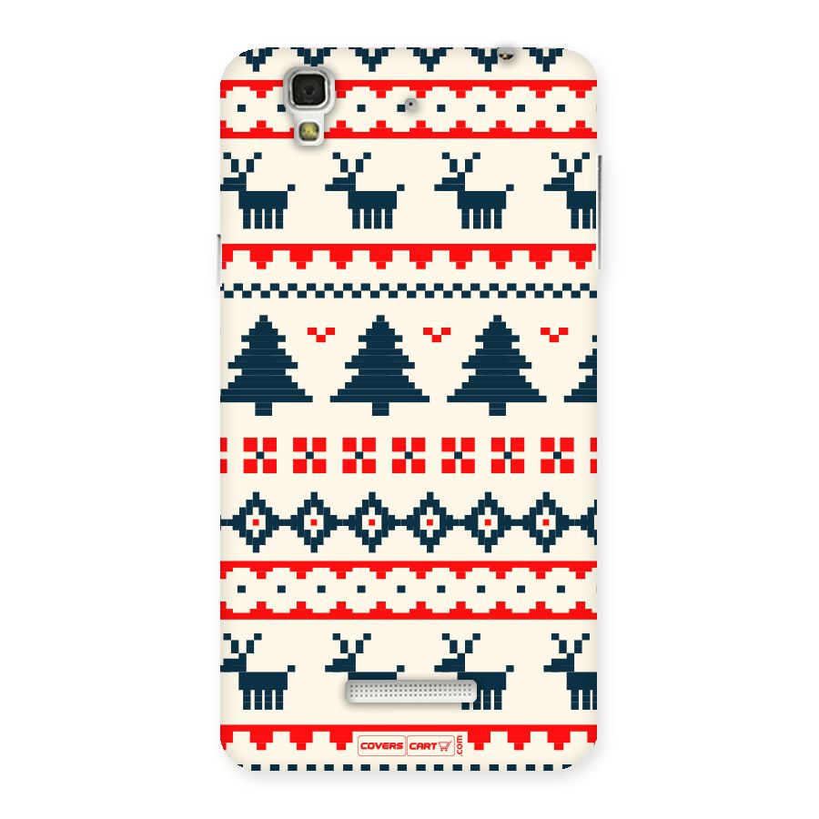 Christmas Design Pattern Back Case for YU Yureka Plus