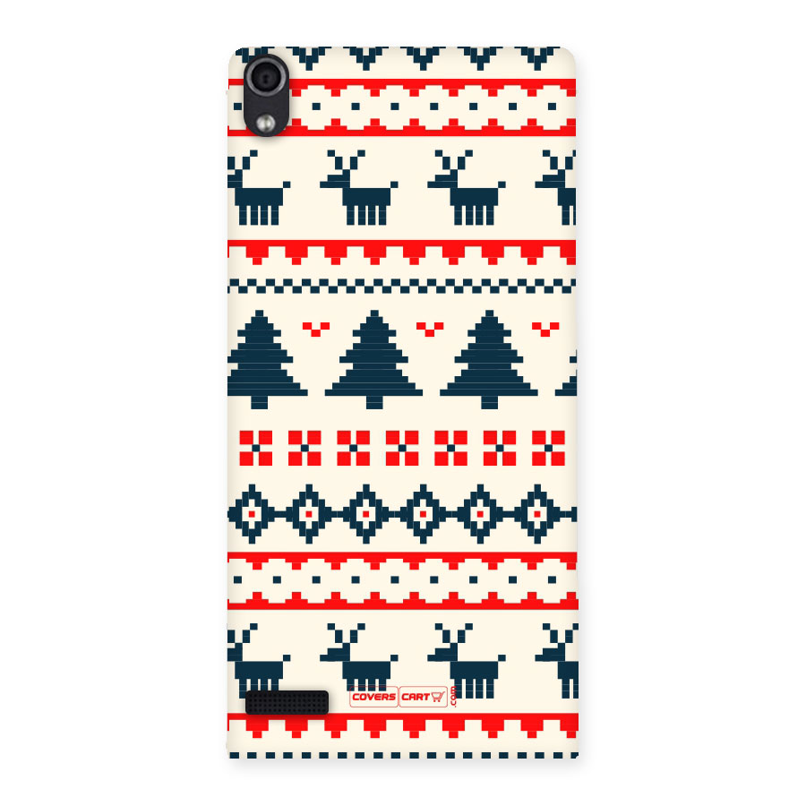 Christmas Design Pattern Back Case for Ascend P6