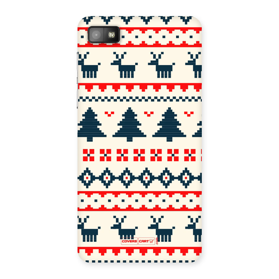 Christmas Design Pattern Back Case for Blackberry Z10