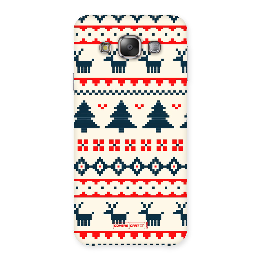 Christmas Design Pattern Back Case for Galaxy E7