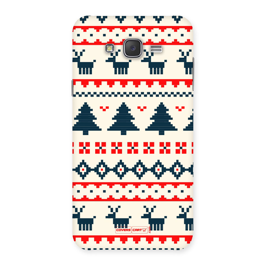 Christmas Design Pattern Back Case for Galaxy J7