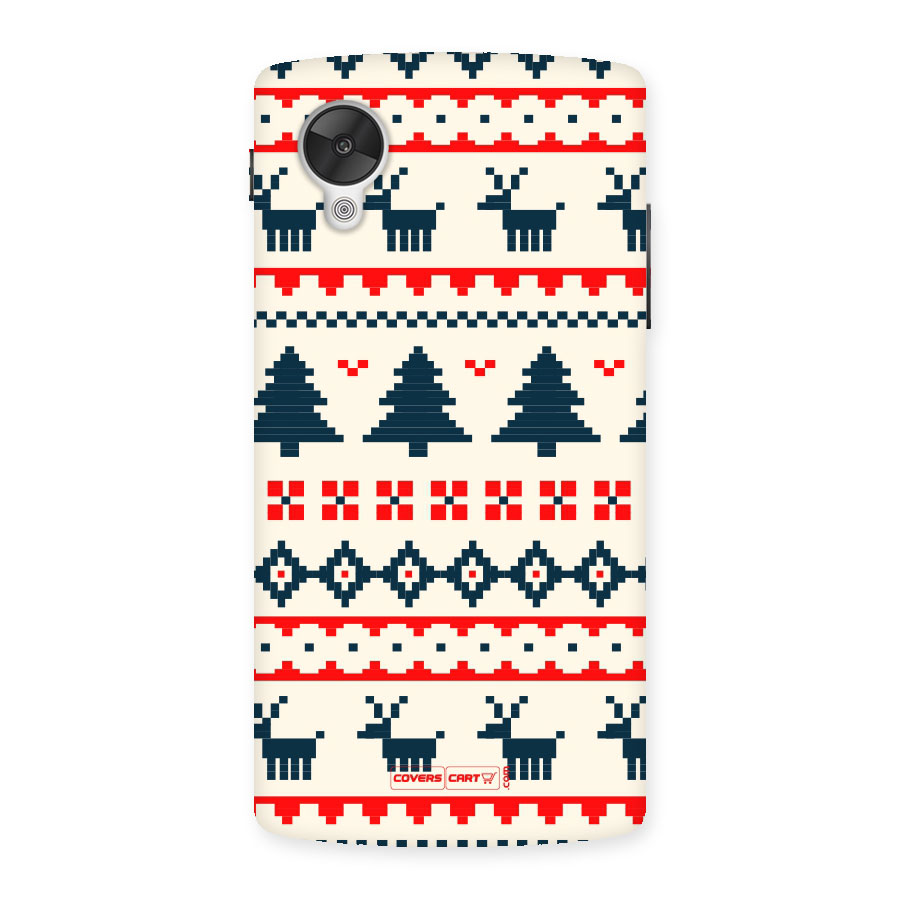 Christmas Design Pattern Back Case for Google Nexus 5
