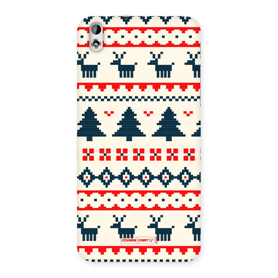 Christmas Design Pattern Back Case for HTC Desire 816