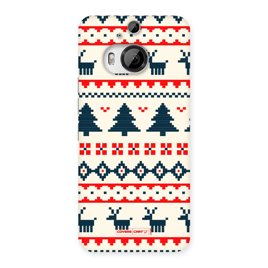 Christmas Design Pattern Back Case for HTC One M9 Plus