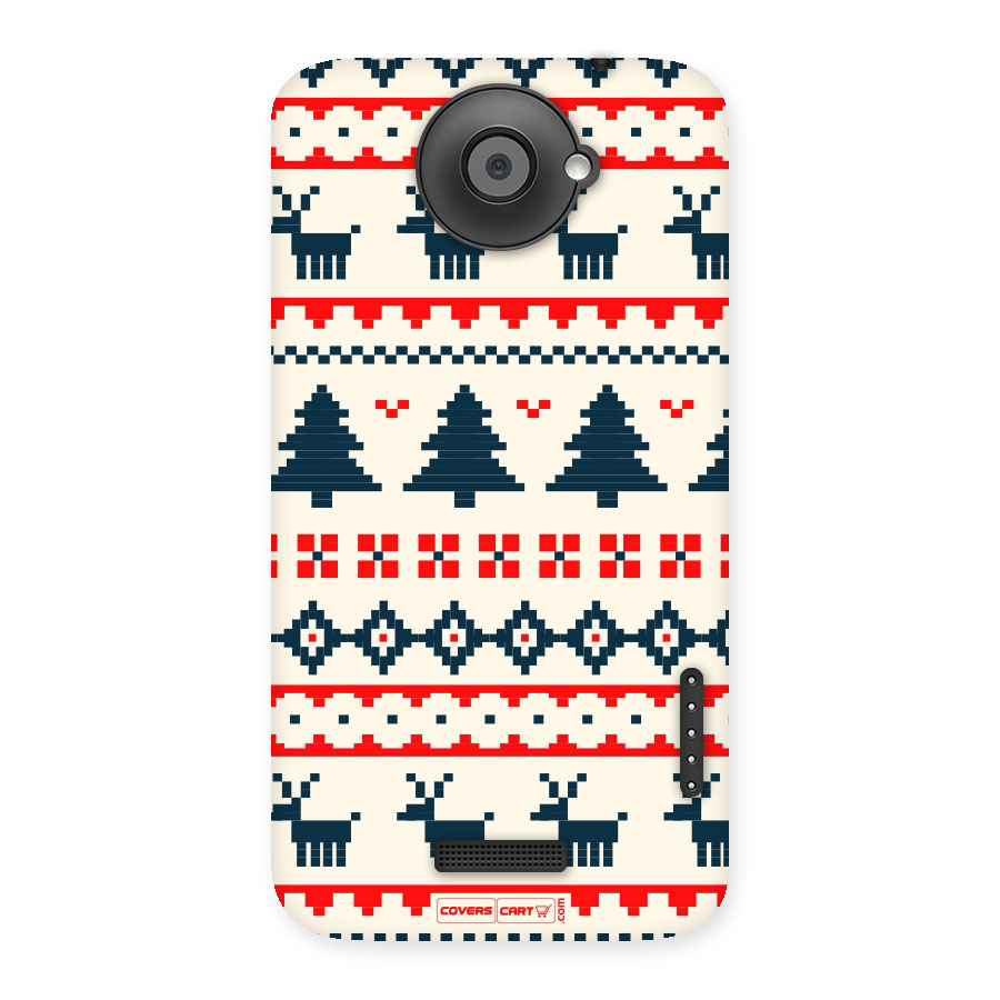 Christmas Design Pattern Back Case for HTC One X