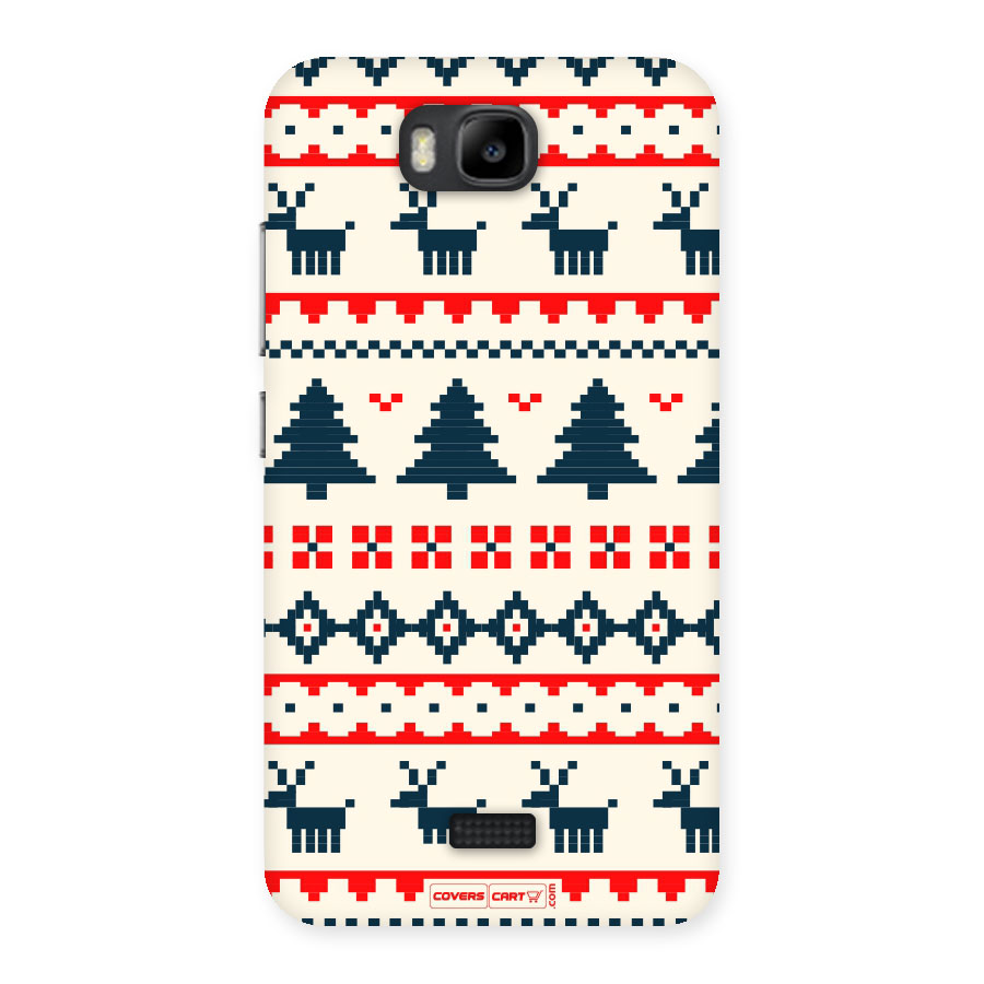 Christmas Design Pattern Back Case for Honor Bee