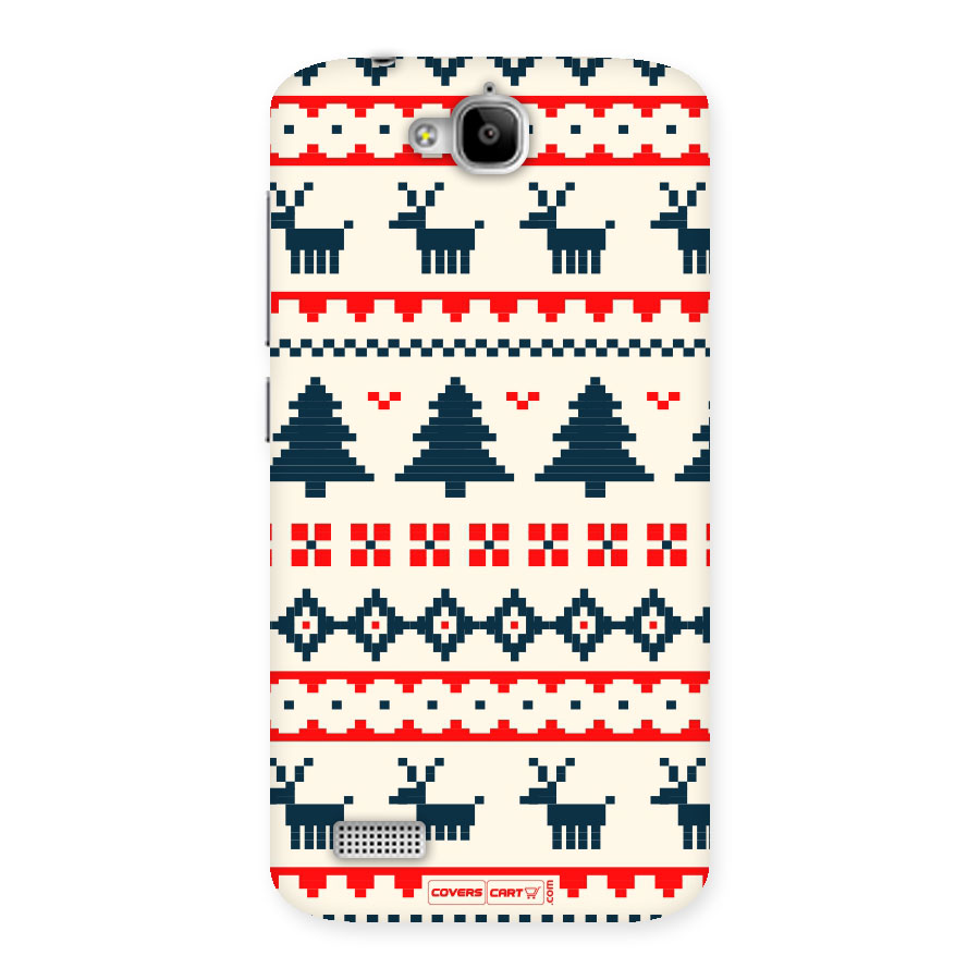 Christmas Design Pattern Back Case for Honor Holly