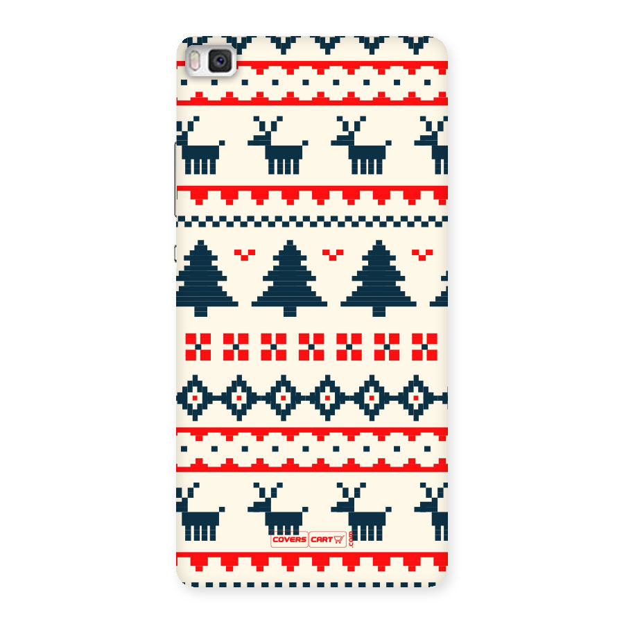 Christmas Design Pattern Back Case for Huawei P8