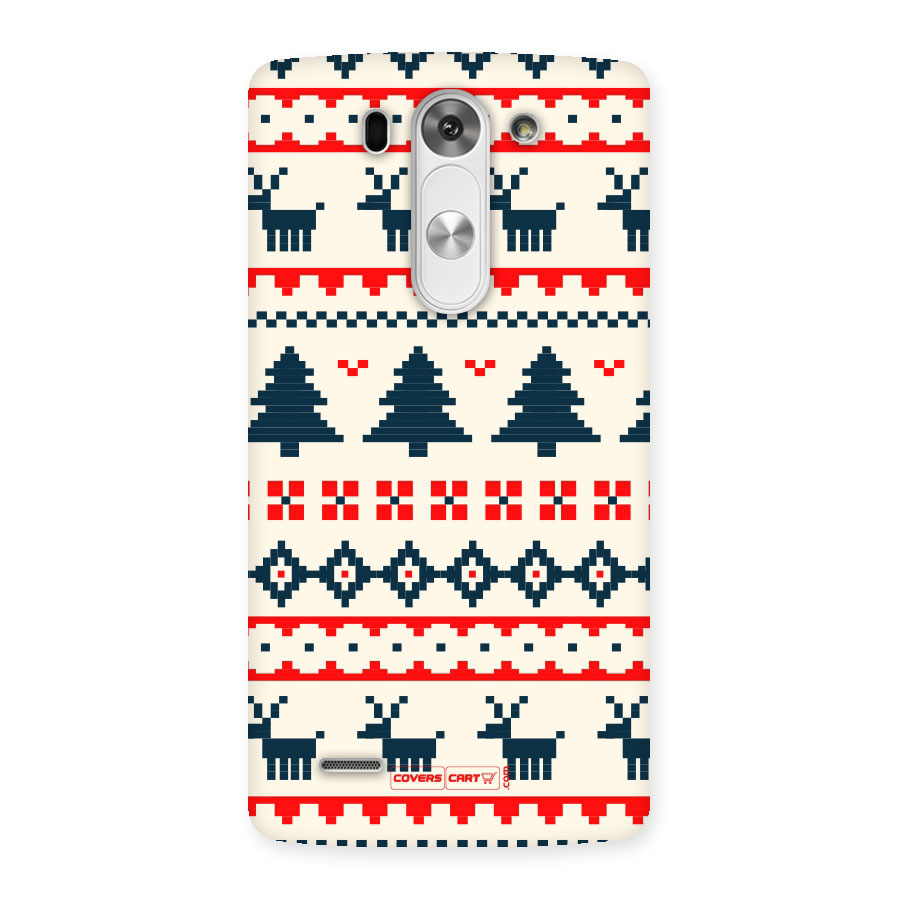 Christmas Design Pattern Back Case for LG G3 Beat