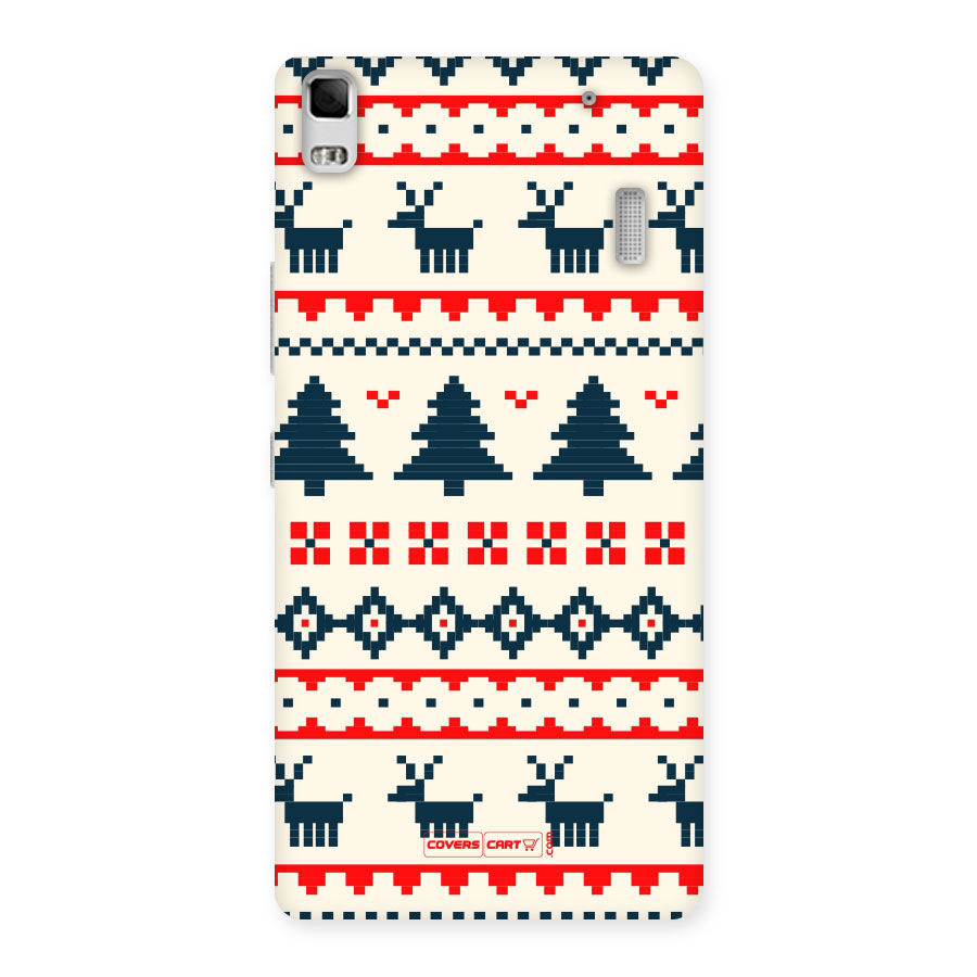 Christmas Design Pattern Back Case for Lenovo K3 Note