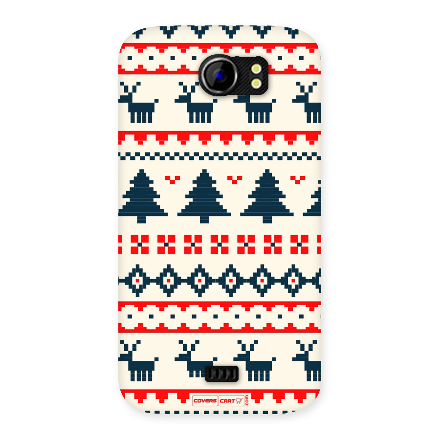 Christmas Design Pattern Back Case for Micromax Canvas 2 A110