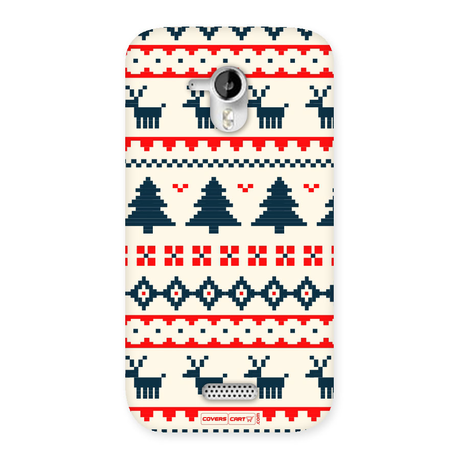 Christmas Design Pattern Back Case for Micromax Canvas HD A116