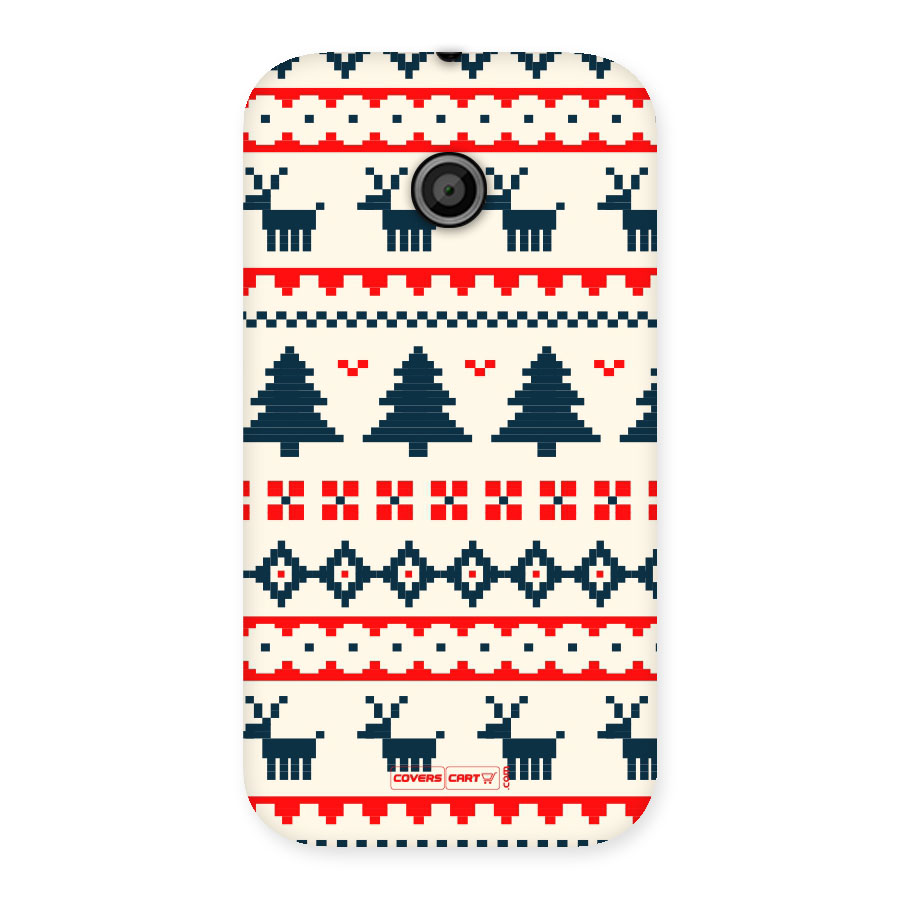 Christmas Design Pattern Back Case for Moto E
