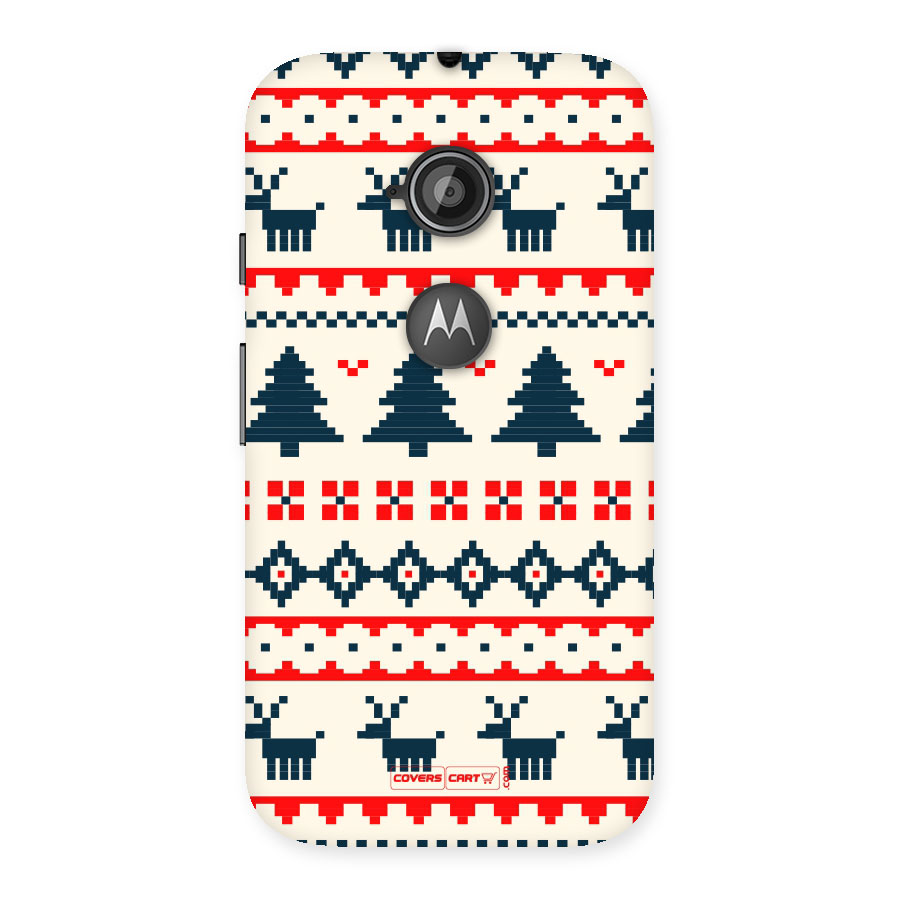Christmas Design Pattern Back Case for Moto E 2nd Gen