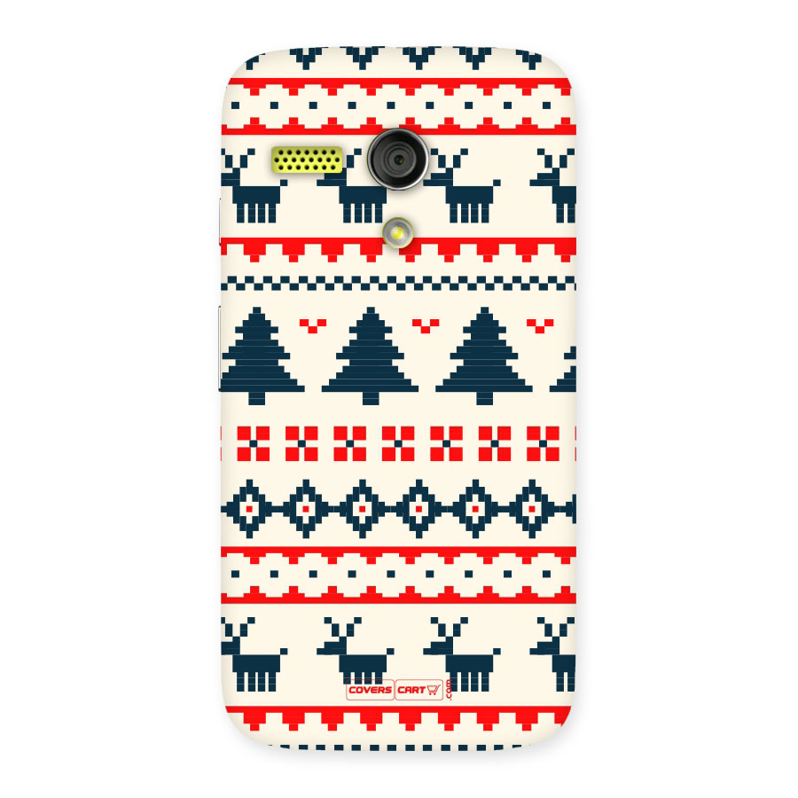 Christmas Design Pattern Back Case for Moto G