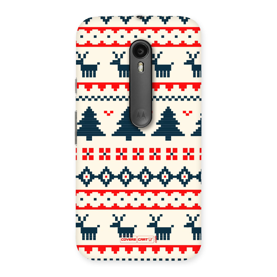 Christmas Design Pattern Back Case for Moto G3