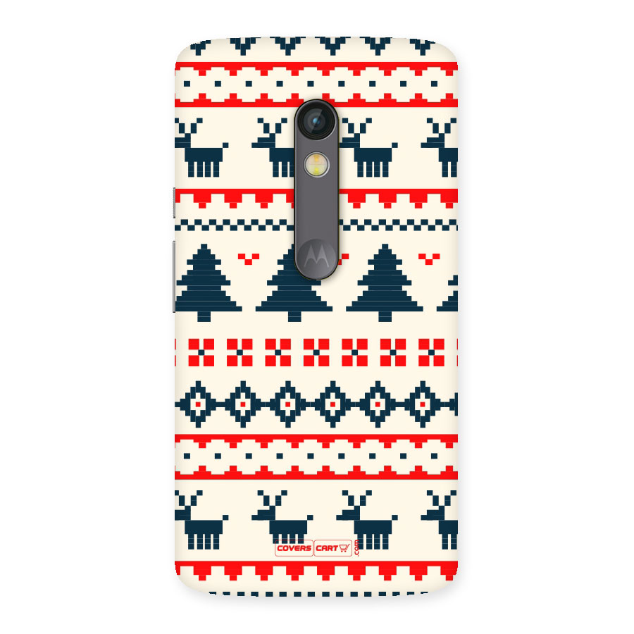 Christmas Design Pattern Back Case for Moto X Play