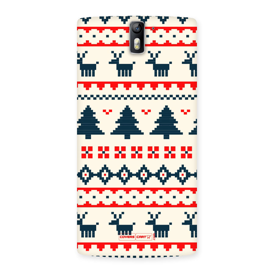 Christmas Design Pattern Back Case for One Plus One