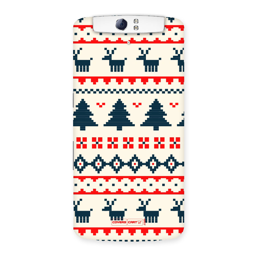 Christmas Design Pattern Back Case for Oppo N1