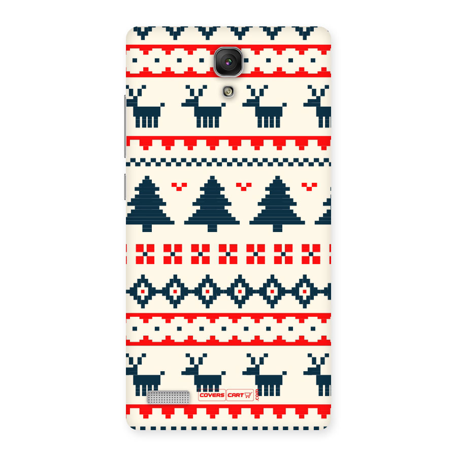 Christmas Design Pattern Back Case for Redmi Note