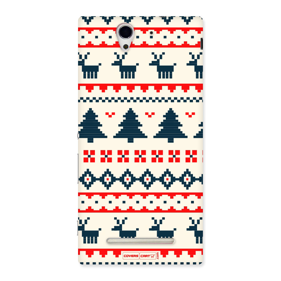 Christmas Design Pattern Back Case for Sony Xperia C3