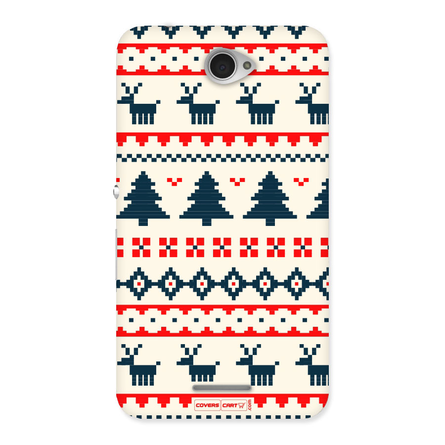 Christmas Design Pattern Back Case for Sony Xperia E4