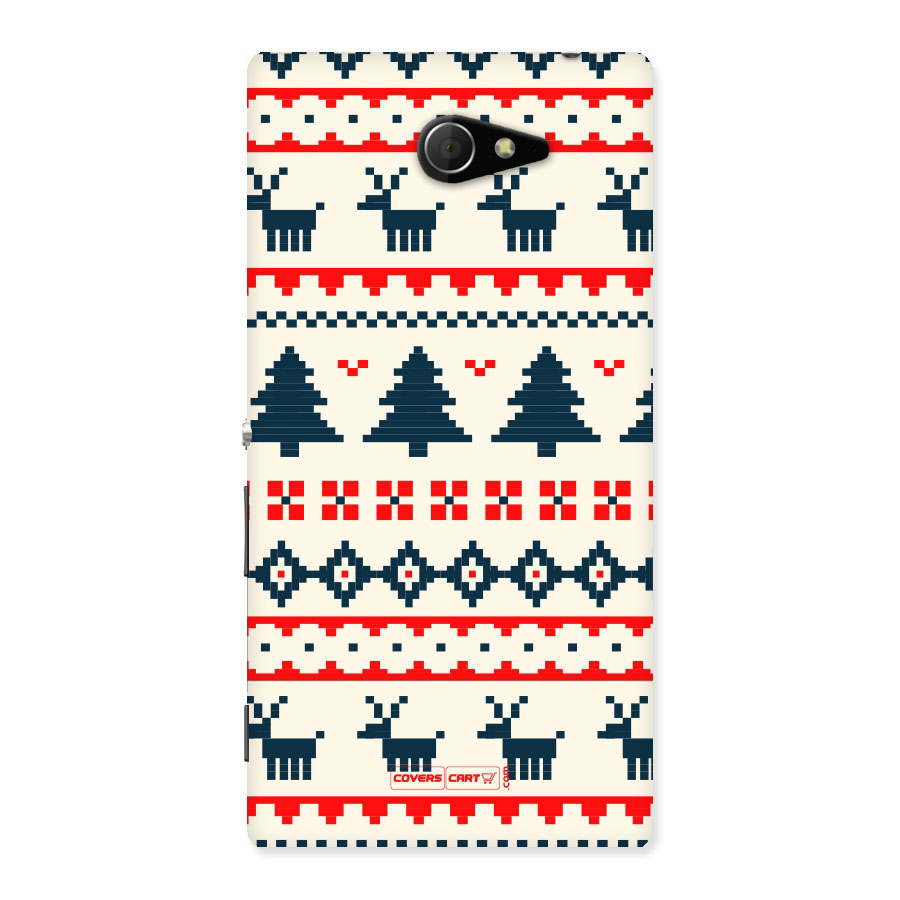 Christmas Design Pattern Back Case for Sony Xperia M2