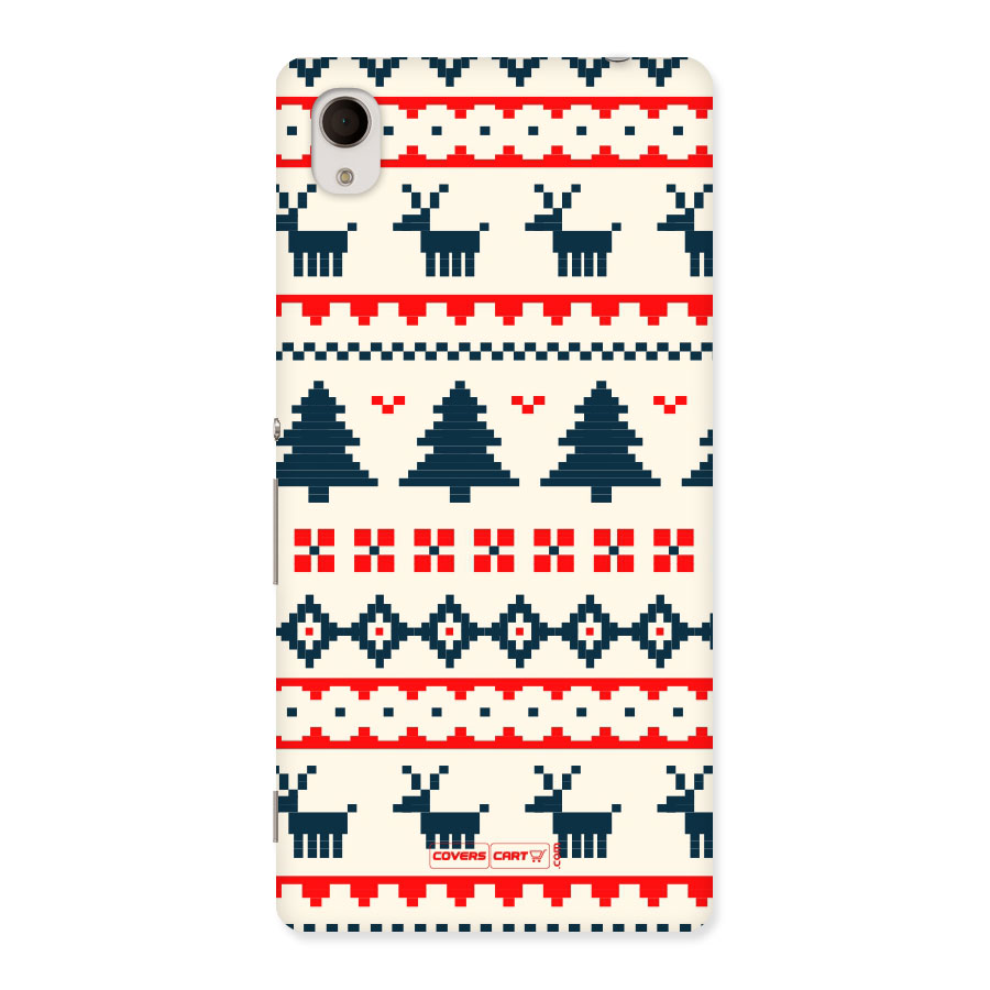 Christmas Design Pattern Back Case for Sony Xperia M4