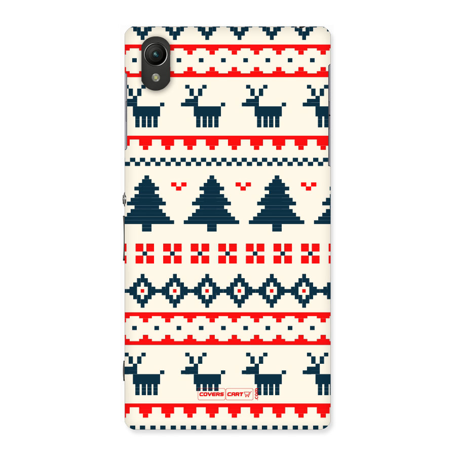 Christmas Design Pattern Back Case for Sony Xperia Z1
