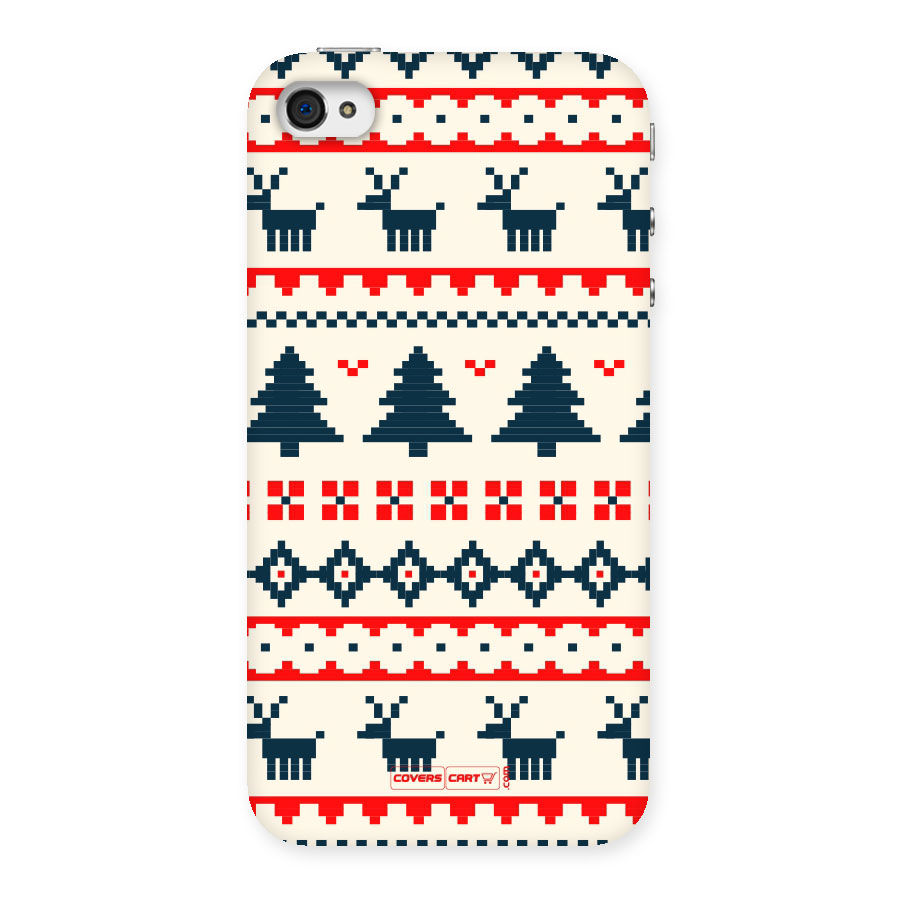 Christmas Design Pattern Back Case for iPhone 4 4s