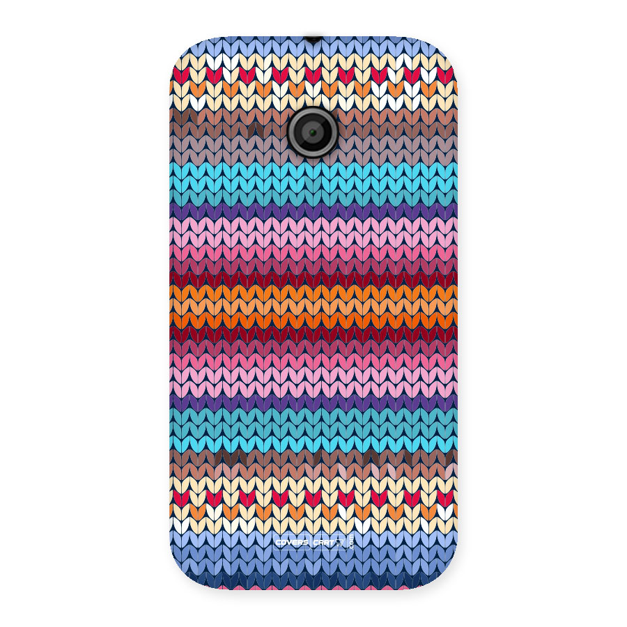 Woolen Back Case for Moto E