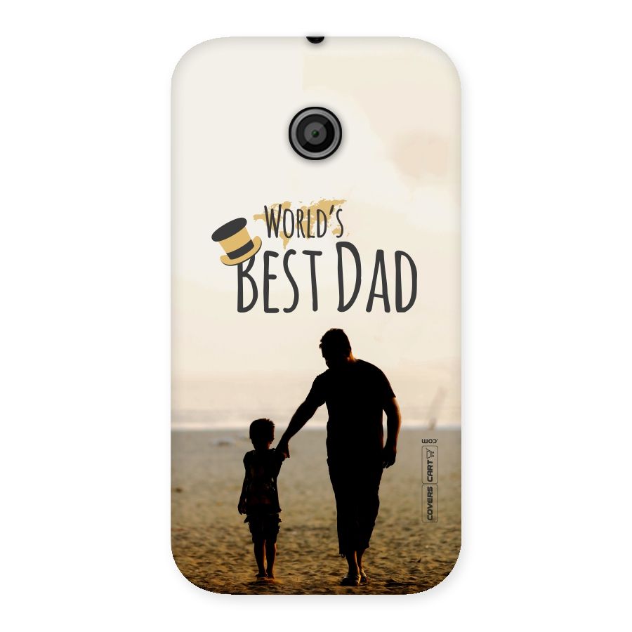 Worlds Best Dad Back Case for Moto E