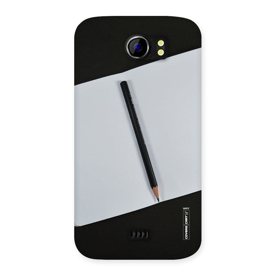 Write Your Thoughts Back Case for Micromax Canvas 2 A110