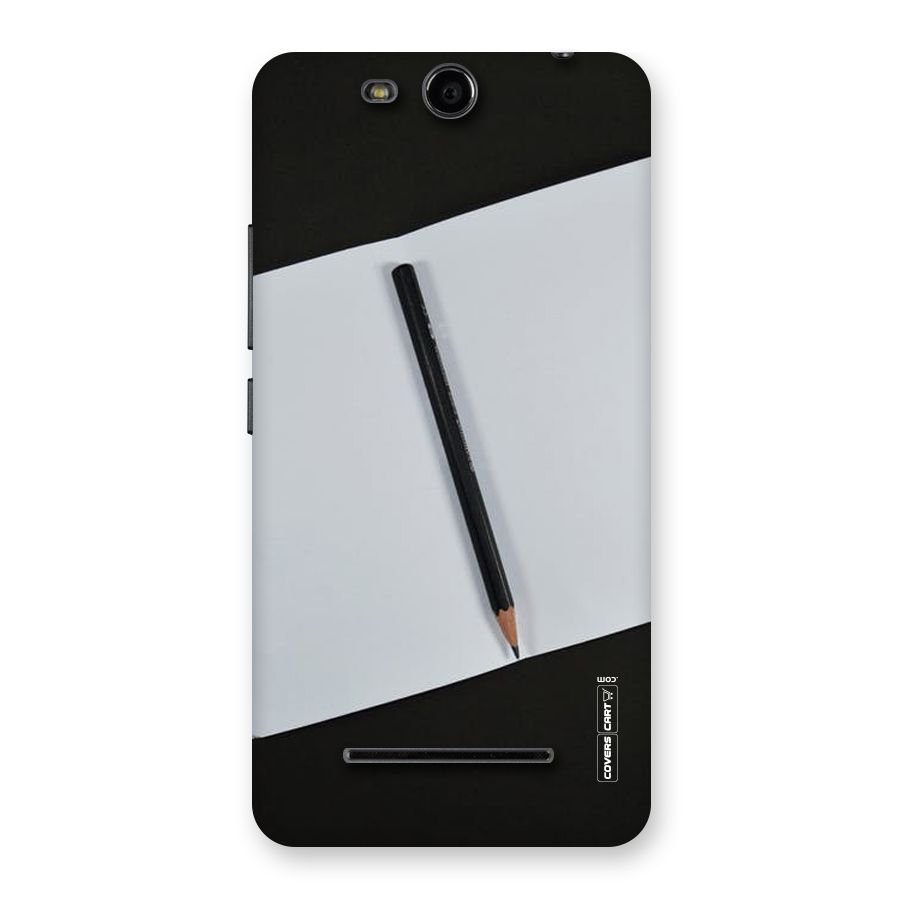 Write Your Thoughts Back Case for Micromax Canvas Juice 3 Q392