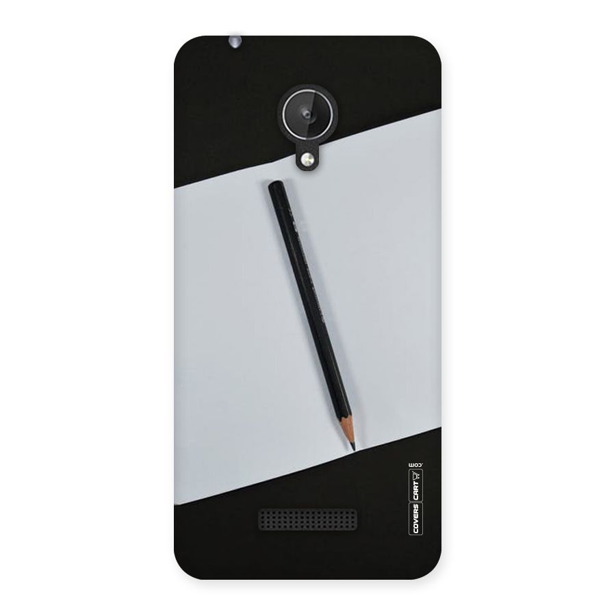 Write Your Thoughts Back Case for Micromax Canvas Spark Q380