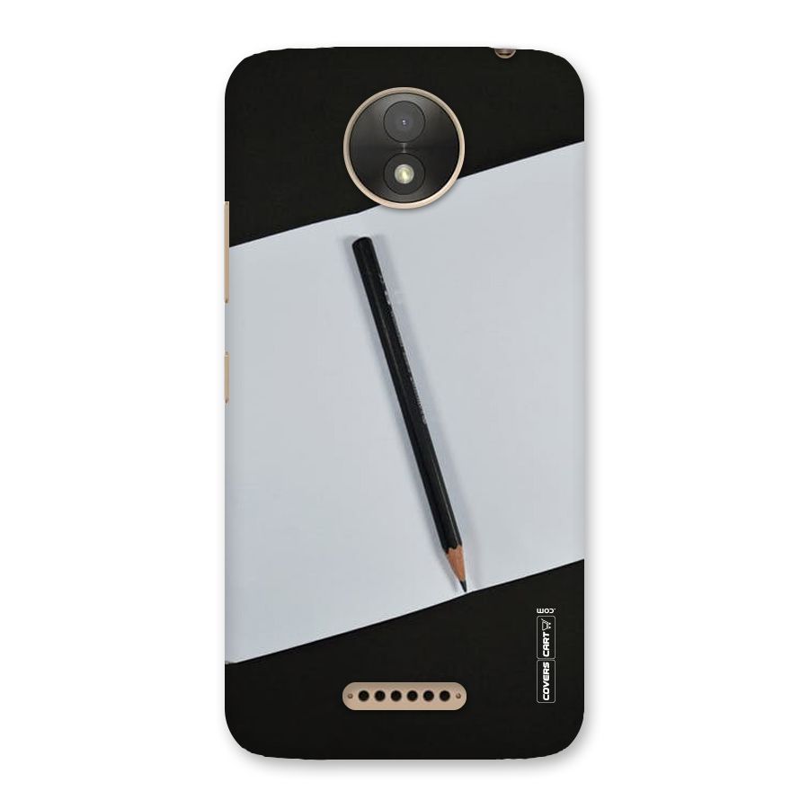 Write Your Thoughts Back Case for Moto C Plus