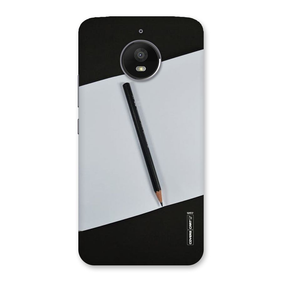 Write Your Thoughts Back Case for Moto E4 Plus