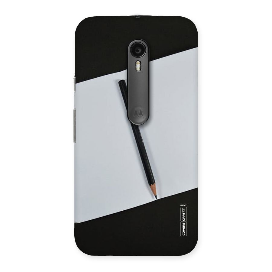 Write Your Thoughts Back Case for Moto G Turbo