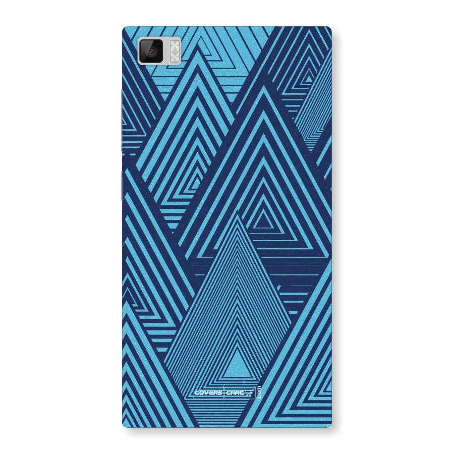 Geometric Blue Print Back Case for Xiaomi Mi3