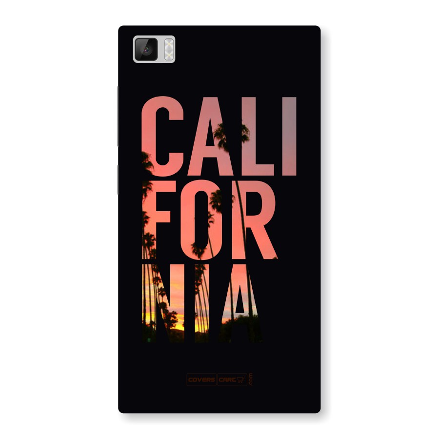 California Back Case for Xiaomi Mi3