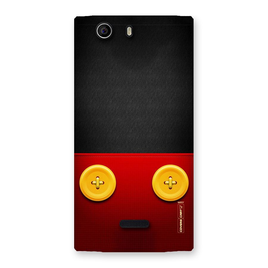Yellow Button Back Case for Canvas Nitro 2 E311