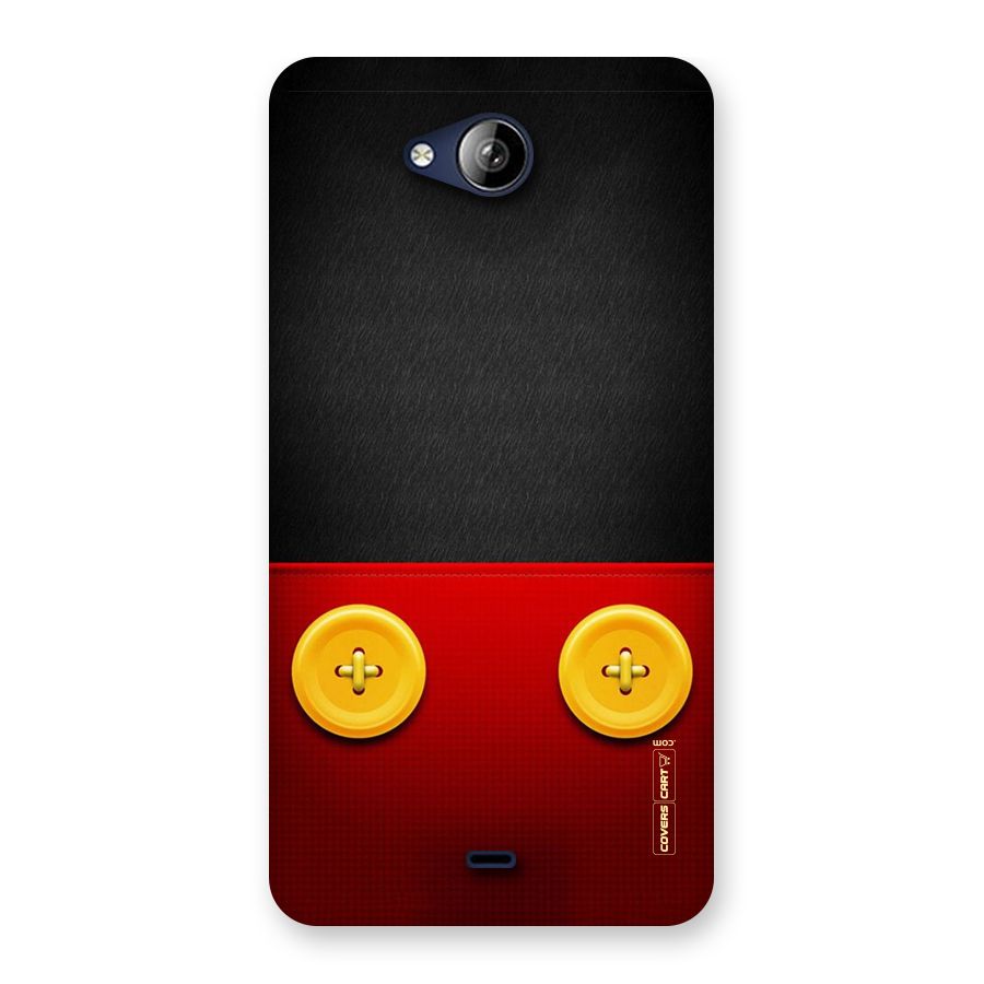 Yellow Button Back Case for Canvas Play Q355