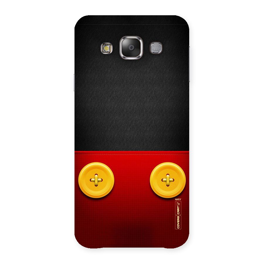 Yellow Button Back Case for Galaxy E7
