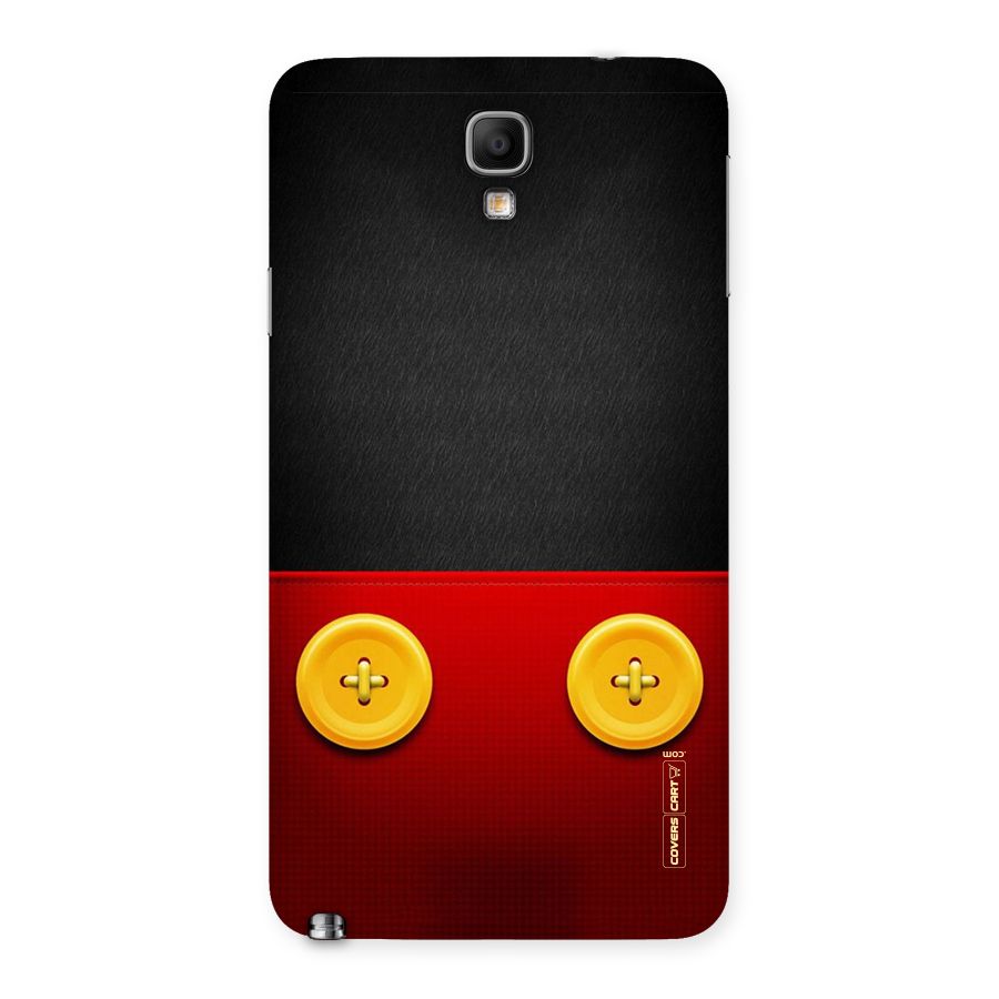 Yellow Button Back Case for Galaxy Note 3 Neo