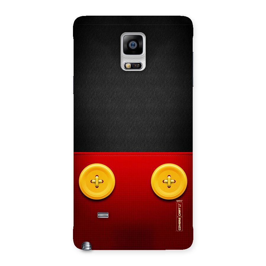 Yellow Button Back Case for Galaxy Note 4