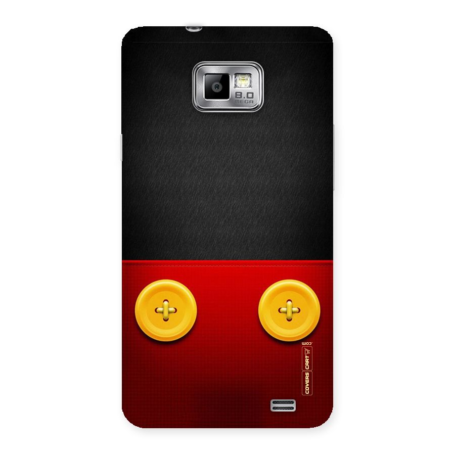 Yellow Button Back Case for Galaxy S2