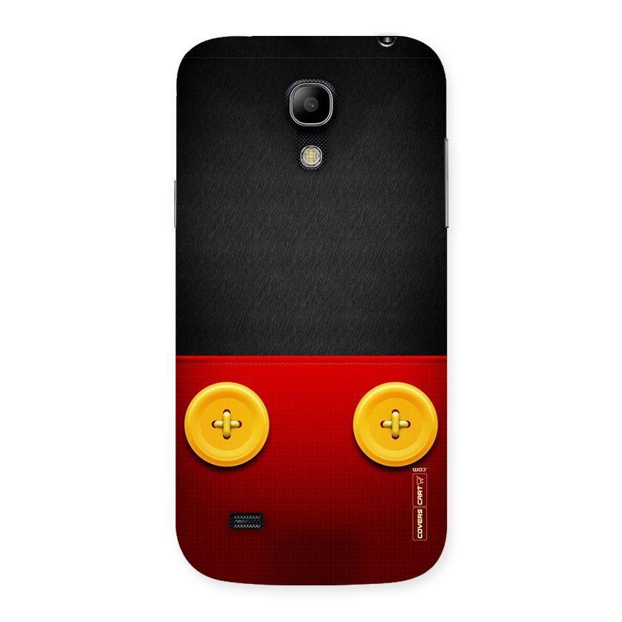 Yellow Button Back Case for Galaxy S4 Mini